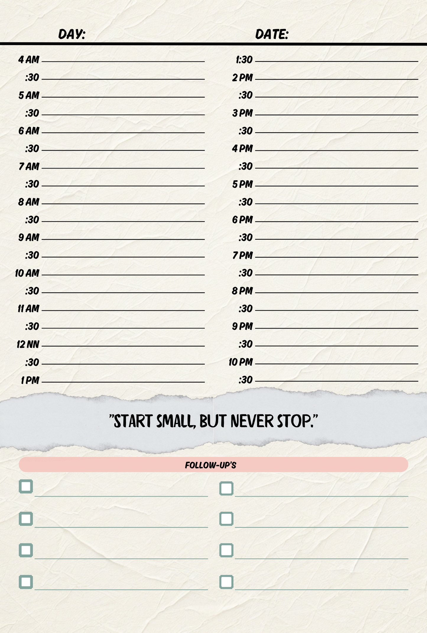 Daily Planner - Live with Intention